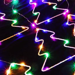 Kit 2 Cortina Pingente Arvore Colorido 108 Leds 4m Bivolt - 3