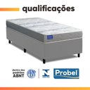 Ver mais imagens de Cama Box Solteiro Probel Espuma D33 88x188x52 Night Day a Vácuo Branco/Cinza