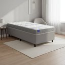 Ver imagem 5 de Cama Box Solteiro Probel Espuma D33 88x188x52 Night Day a Vácuo Branco/Cinza