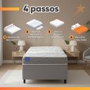 Ver imagem 7 de Cama Box Solteiro Probel Espuma D33 88x188x52 Night Day a Vácuo Branco/Cinza