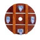 Ver imagem 5 de Suporte para Vaso de Planta Redondo Rodinhas Cristal 20cm