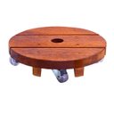 Ver mais imagens de Suporte para Vaso de Planta Redondo Rodinhas Cristal 20cm