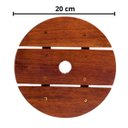 Ver imagem 2 de Suporte para Vaso de Planta Redondo Rodinhas Cristal 20cm