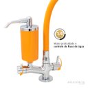 Ver imagem 3 de Torneira Filtro Cozinha Mesa Flexível Laranja Arejador Fixo