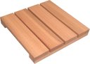 Ver imagem 1 de Deck de Madeira Modular 30x30 Cm Réguas 7 Cm Neonx com Pintura:osmocolor Mogno Semi Trans