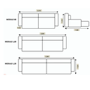 Ver imagem 3 de Sofá Luxo Gold Retrátil e Reclinável Vários Tecidos Pillow 15cm Almofadas Decorativas 2,90m
