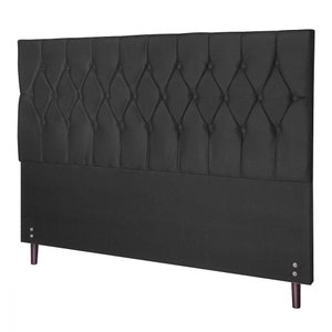 Cabeceira Casal King Jbe Madri 195cm Preto Cama Box 193cm