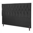 Ver imagem 1 de Cabeceira Casal King Jbe Madri 195cm Preto Cama Box 193cm
