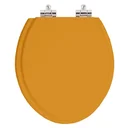 Ver imagem 1 de Assento Sanitario Poliester Com Amortecedor Saveiro Amarelo Terra Para Vaso Celite