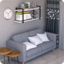 Ver imagem 2 de Prateleira Estilo industrial Para Sala Parede GND PB 120cm