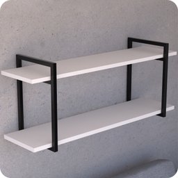 Prateleira Estilo industrial Para Sala Parede GND PB 120cm - 3