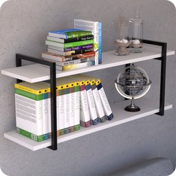 Prateleira Estilo industrial Para Sala Parede GND PB 120cm - 1