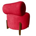 Ver imagem 4 de Kit 2 Poltronas Decorativa Mônaco Suede Vermelho