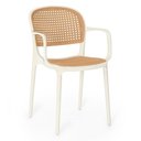 Ver imagem 2 de Kit 14 Cadeiras de Jantar Roma Prática com Braços para Sala e Cozinha - Bege