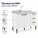 Ver imagem 7 de Balcão de Cozinha Ana 2 Portas 3 Gavetas 120cm Branco J Carvalho Móveis