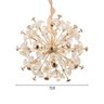 Lustre Pendente Sindora Dcd06215 Dourado G4 Bivolt - 3