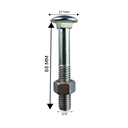 Ver imagem 3 de Parafuso Francês Galvanizado com Porca 3/8x21/2" (caixa com 100 Peças) Stein