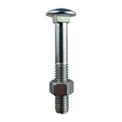 Parafuso Francês Galvanizado com Porca 3/8x21/2" (caixa com 100 Peças) Stein