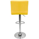 Ver imagem 5 de Kit 4 Banquetas Confort Gomos Estofada Couro Giratória C/ Regulagem