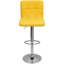 Ver imagem 3 de Kit 4 Banquetas Confort Gomos Estofada Couro Giratória C/ Regulagem