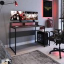 Ver imagem 2 de Mesa Gamer com Espaço para Gabinete Ryze 4500 Preto Grafite