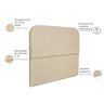 Cabeceira Estofada Cama Box Casal Alana 140cm Linho:bege - 4