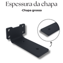 Ver imagem 7 de Kit 3 Suportes de Parede Cantoneira 10cm Mão Francesa para Prateleira Suspensa Preto