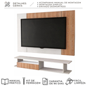 Ver imagem 3 de Painel com Rack Funcional para TV-Tokyo Slim 136cm