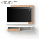 Ver imagem 5 de Painel com Rack Funcional para TV-Tokyo Slim 136cm