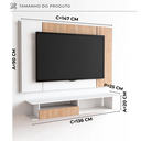 Ver imagem 4 de Painel com Rack Funcional para TV-Tokyo Slim 136cm