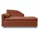 Ver imagem 4 de Sofá Cama Solteiro 1 Lugar com Baú Divã Bouclê Multifuncional Divã Quarto Hóspedes 195cm:Bouclê Terr