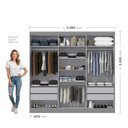 Ver imagem 3 de Guarda-roupa Casal com 6 Portas e 4 Gavetas Premium Yescasa