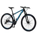 Ver imagem 6 de Bicicleta Aro 29 Krw Alumínio 24 Vel Freio a Disco Suspensão Dianteira S1 15.5 Preto-azul