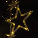 Ver imagem 4 de Pisca Cascata Estrelas Natalinas 138 Leds 8 Funções Branco Quente 2,5m X 1m