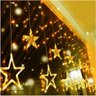 Pisca Cascata Estrelas Natalinas 138 Leds 8 Funções Branco Quente 2,5m X 1m - 3