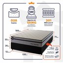 Ver imagem 2 de Cama Box Molas Ensacadas Preston Casal 138x188 King House