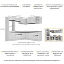 Ver imagem 5 de Armário De Cozinha Completa De Canto Branco/preto