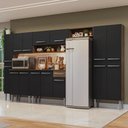 Ver imagem 1 de Armário de Cozinha Completa 325cm Rustic-preto Emilly Madesa 07