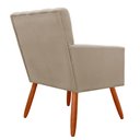 Ver imagem 2 de Poltrona Decorativa Cecília Suede Cores Variadas - DS Estofados - Capuccino