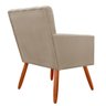 Poltrona Decorativa Cecília Suede Cores Variadas - DS Estofados - Capuccino - 2