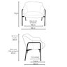 Kit 02 Poltronas Decorativas Jade Base Aço Ouro Fosco Bouclé Off White - Nexta Casa - 3