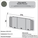 Ver imagem 3 de Cabeceira Casal Queen Estofada com Tela 170cm