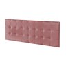 Cabeceira Rosa Estofada Baú Recamier para Cama Casal 140 - 1