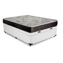 Ver imagem 3 de Cama Box Baú Casal Dreams Sintético Branco + Colchão Casal Dreams Espuma D33 com Eps 26x138x188