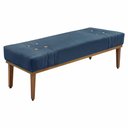 Ver imagem 6 de Kit Cabeceira Recamier Solteiro 0,90m Azul Marinho