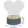 Luminaria Abajur 3d para Escrever "coraçao" com Caneta 3000k 4000k 6000k Embuled - 3