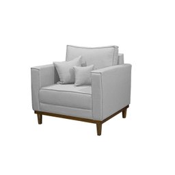 Kit 2 Poltronas Beny - Suede Cinza - 3