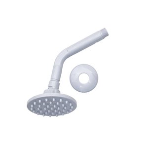 Ducha Chuveiro redondo articulável abs branco Civitt