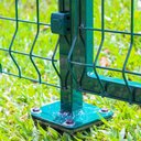 Ver mais imagens de Portão para Gradil Insul Pintado Verde- 2 postes - 1.53m altura