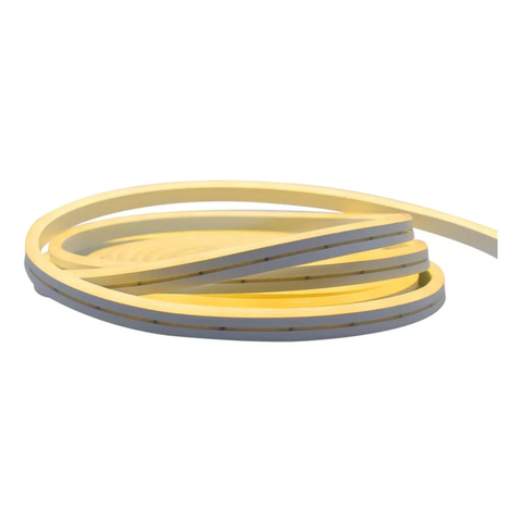 Kit Fita Neon 12v Flexível Silicone Ip65 5 Metros + Fonte 5a Cores:branco-quente
